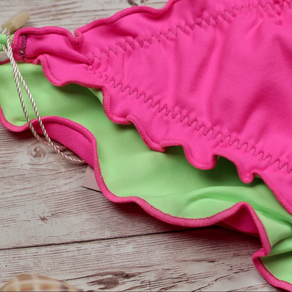 Double face bikini Neon set top & bottom - Picture 6 of 16